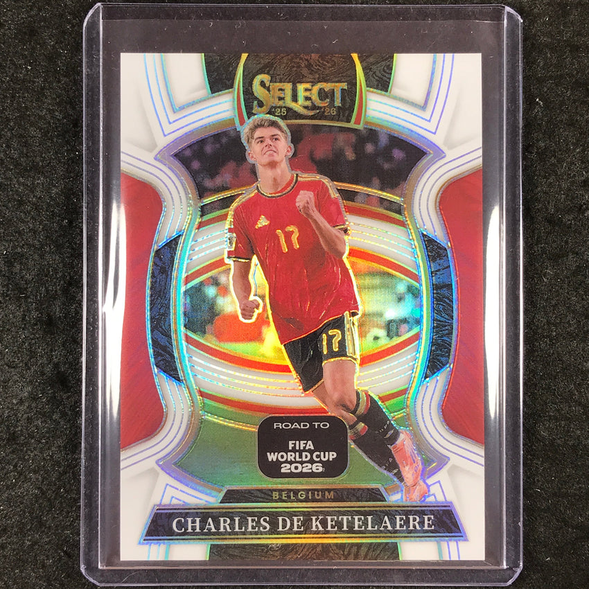 2025-26 Select Road to World Cup CHARLES DE KETELAERE Terrace White 20/20 #64
