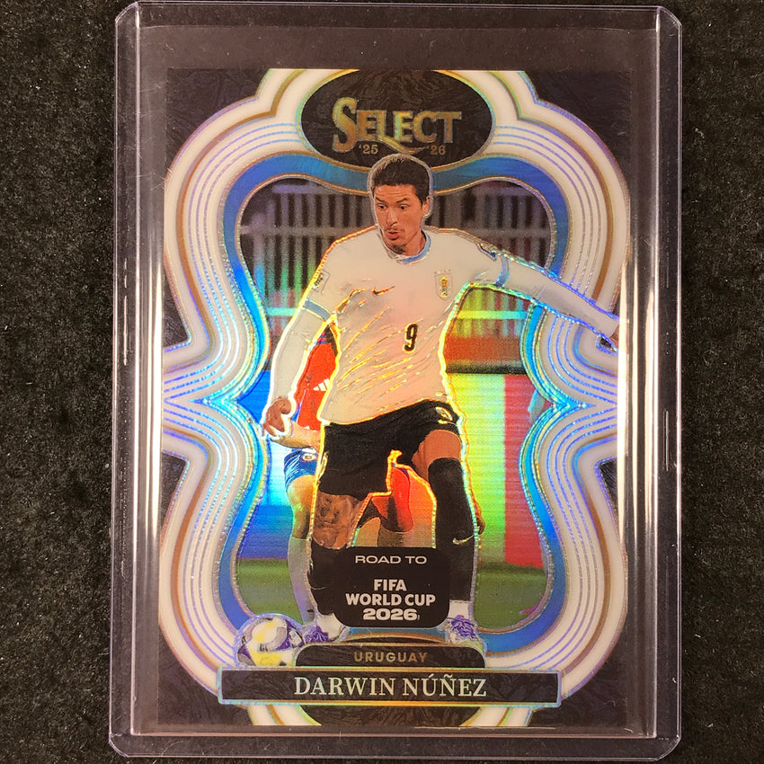 2025-26 Select Road to World Cup DARWIN NUNEZ Mezzanine White 9/20 #116