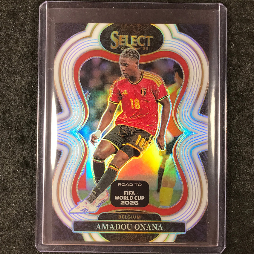 2025-26 Select Road to World Cup AMADOU ONANA Mezzanine White 10/20 #162