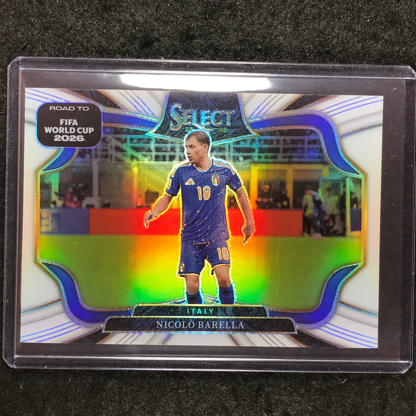 2025-26 Select Road to World Cup NICOLO BARELLA Field Level White 3/20 #236