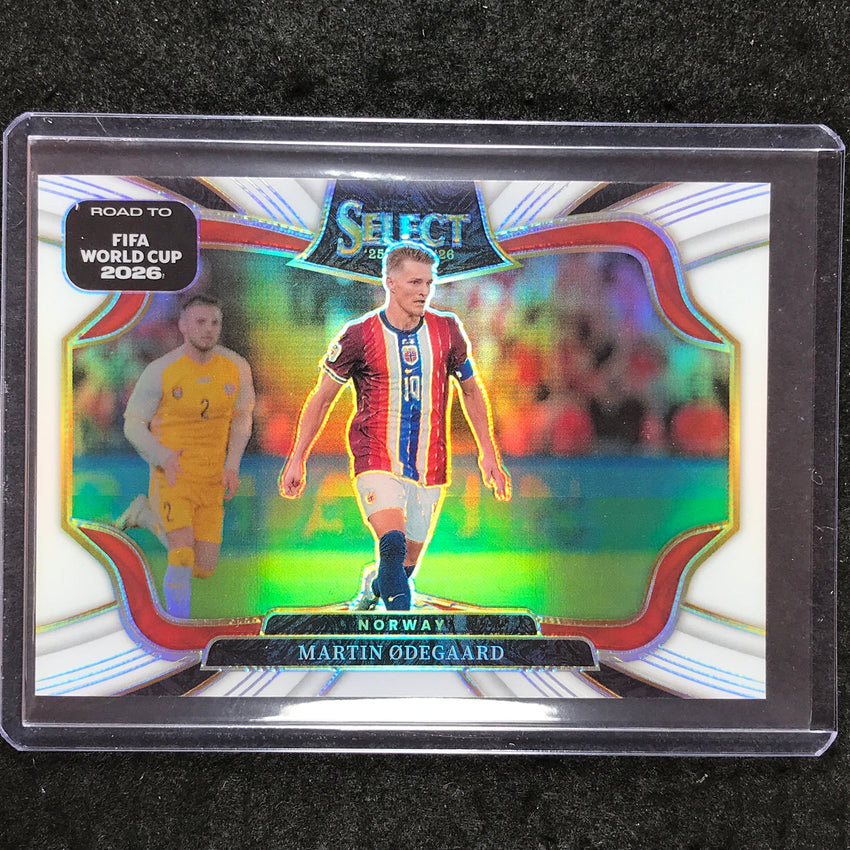 2025-26 Select Road to World Cup MARTIN ODEGAARD Field Level White 8/20 #242
