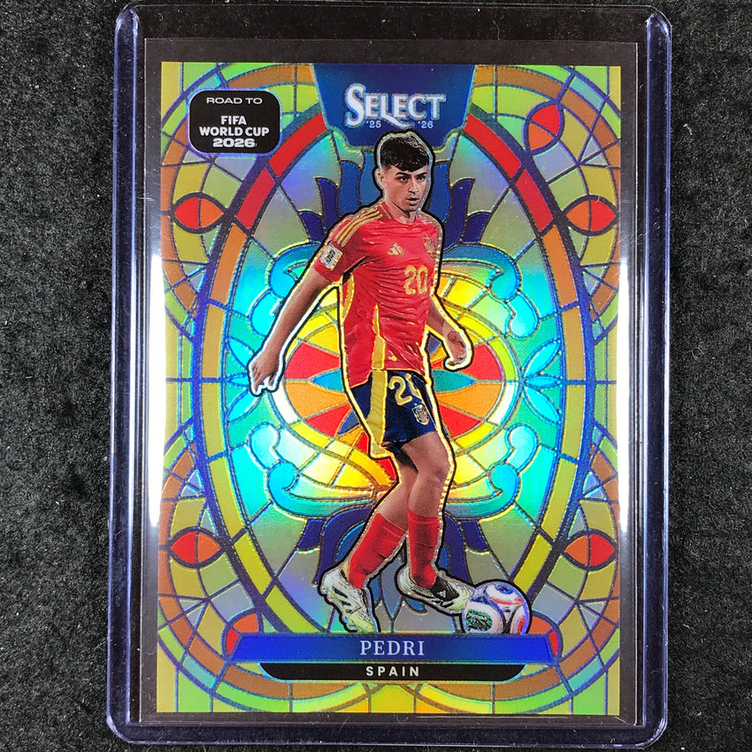 2025-26 Select Road to World Cup PEDRI Stained Glass SSP #16