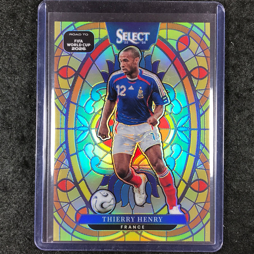 2025-26 Select Road to World Cup THIERRY HENRY Stained Glass SSP #19