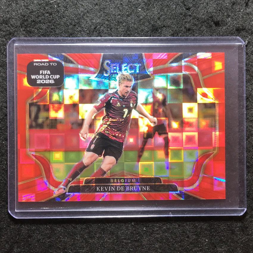 2025-26 Select Road to World Cup KEVIN DE BRUYNE Field Level Red Pandora #205