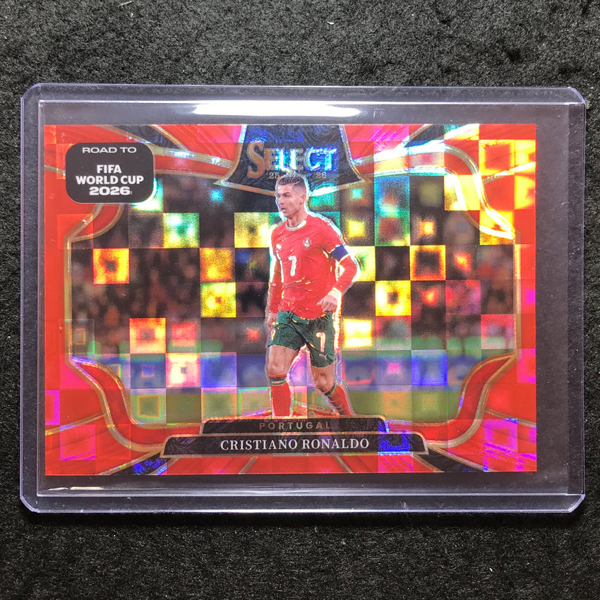 2025-26 Select Road to World Cup CRISTIANO RONALDO Field Level Red Pandora #207