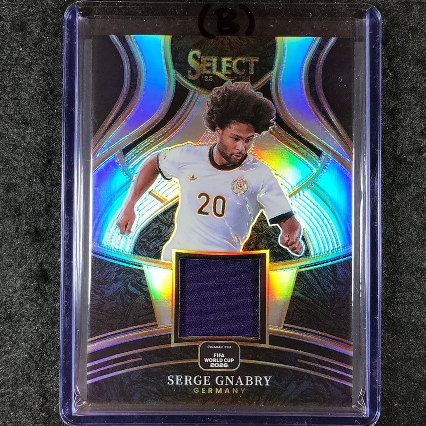 2025-26 Select Road to World Cup SERGE GNABRY Select Memorabilia Relic #SGY (B)