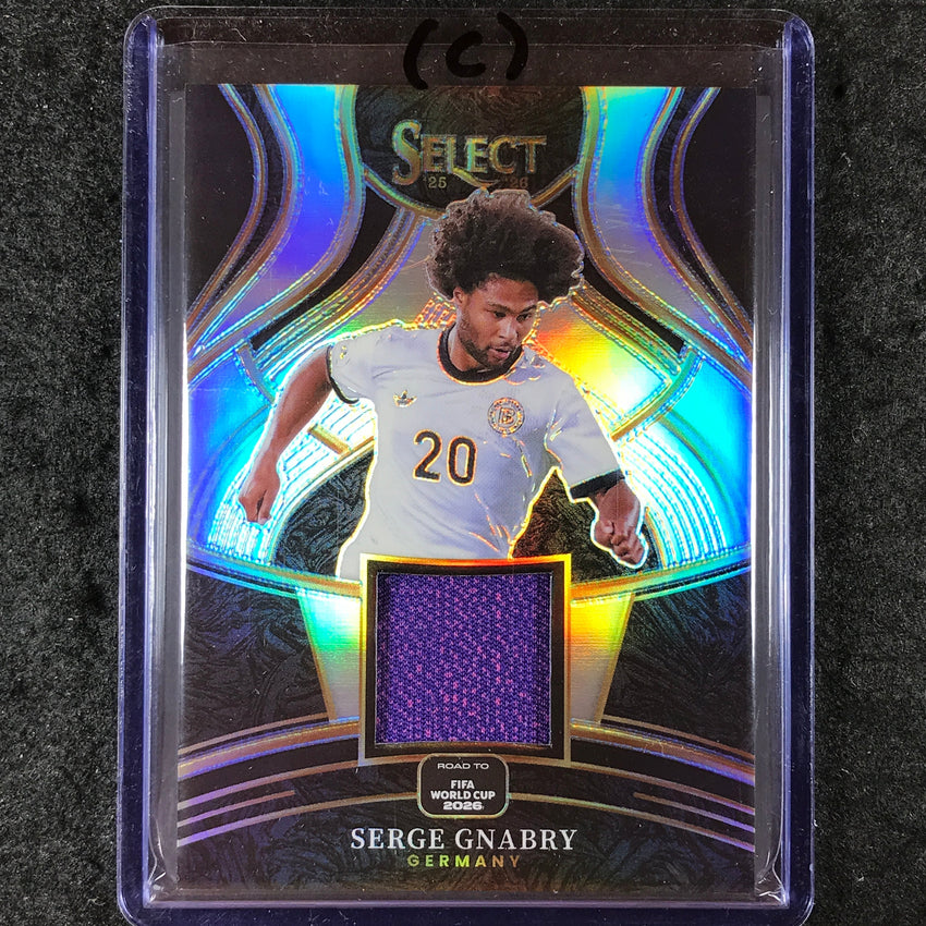 2025-26 Select Road to World Cup SERGE GNABRY Select Memorabilia Relic #SGY (C)