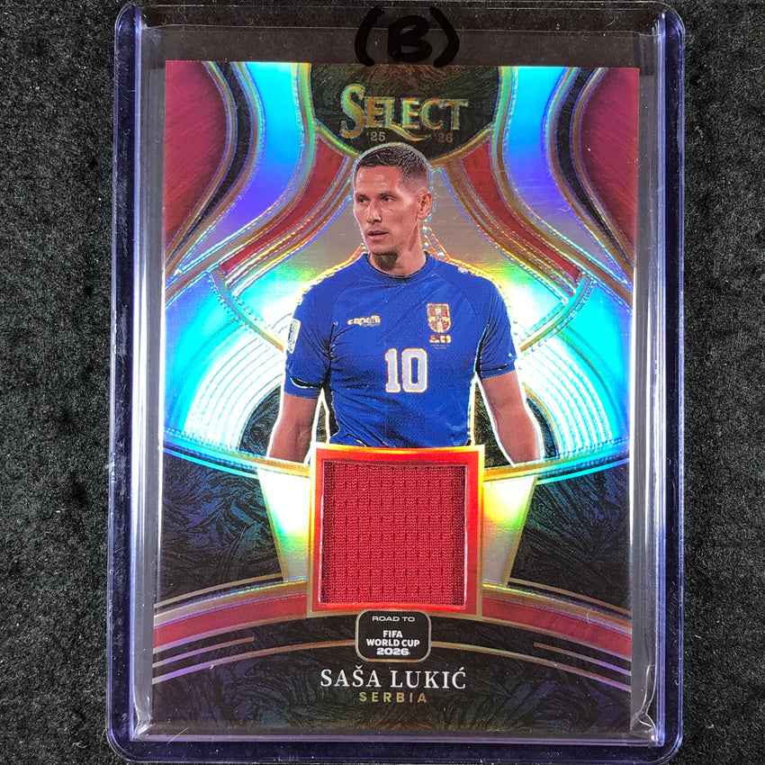 2025-26 Select Road to World Cup SASA LUKIC Select Memorabilia Jersey #SLC (B)