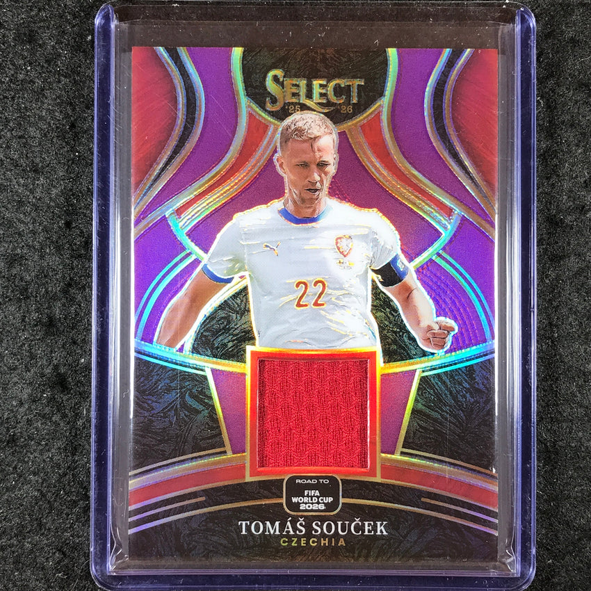 2025-26 Select Road to World Cup TOMAS SOUCEK Select Memorabilia Purple 37/99