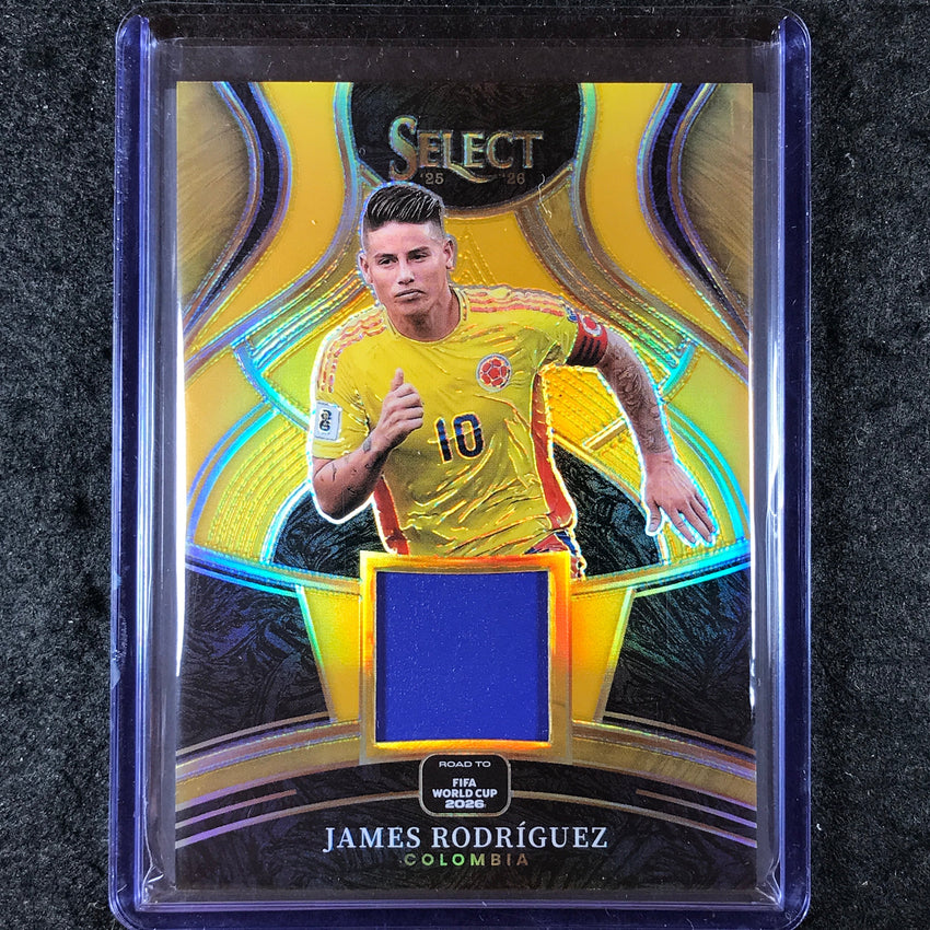 2025-26 Select Road to World Cup JAMES RODRIGUEZ Memorabilia Patch Gold 9/10