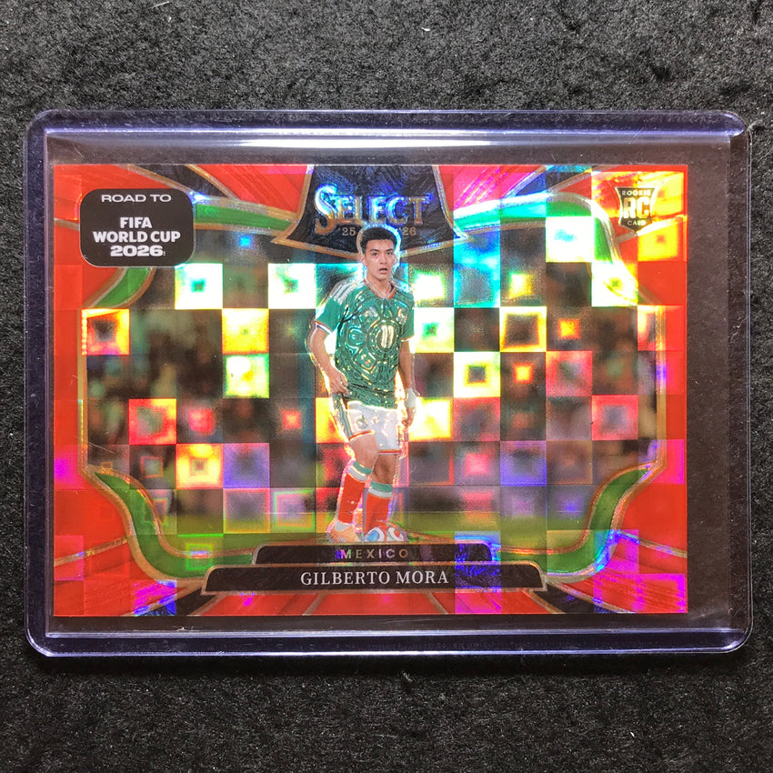 2025-26 Select Road World Cup GILBERTO MORA Rookie Field Level Red Pandora #217