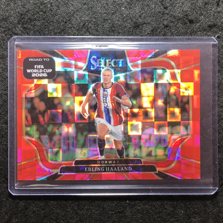 2025-26 Select Road to World Cup ERLING HAALAND Field Level Red Pandora #218