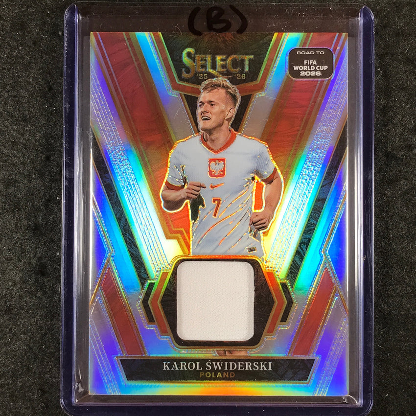 2025-26 Select Road to World Cup KAROL SWIDERSKI Select Swatches Jersey #KSI (B)