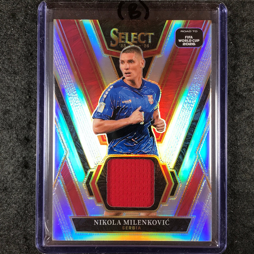 2025-26 Select Road to World Cup NIKOLA MILENKOVIC Select Swatches #SW-NMC (B)