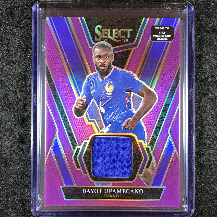 2025-26 Select Road to World Cup DAYOT UPAMECANO Select Swatches Purple 30/99
