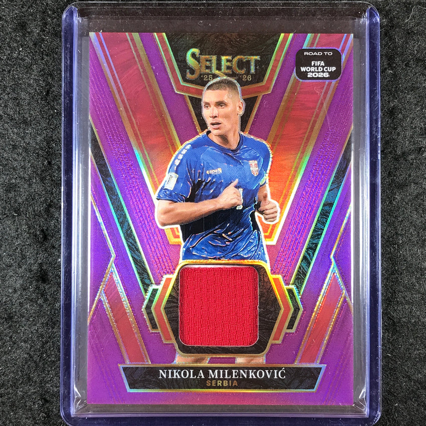 2025-26 Select Road to World Cup NIKOLA MILENKOVIC Select Swatches Purple 2/99