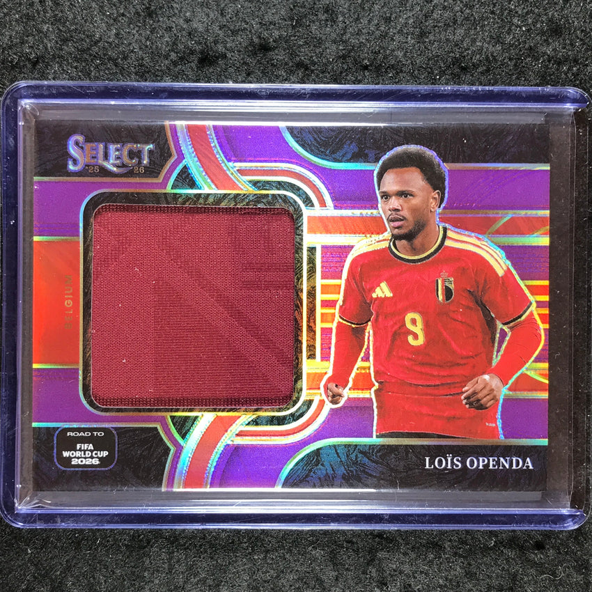 2025-26 Select Road to World Cup LOIS OPENDA Jumbo Swatches Jersey Purple 21/99