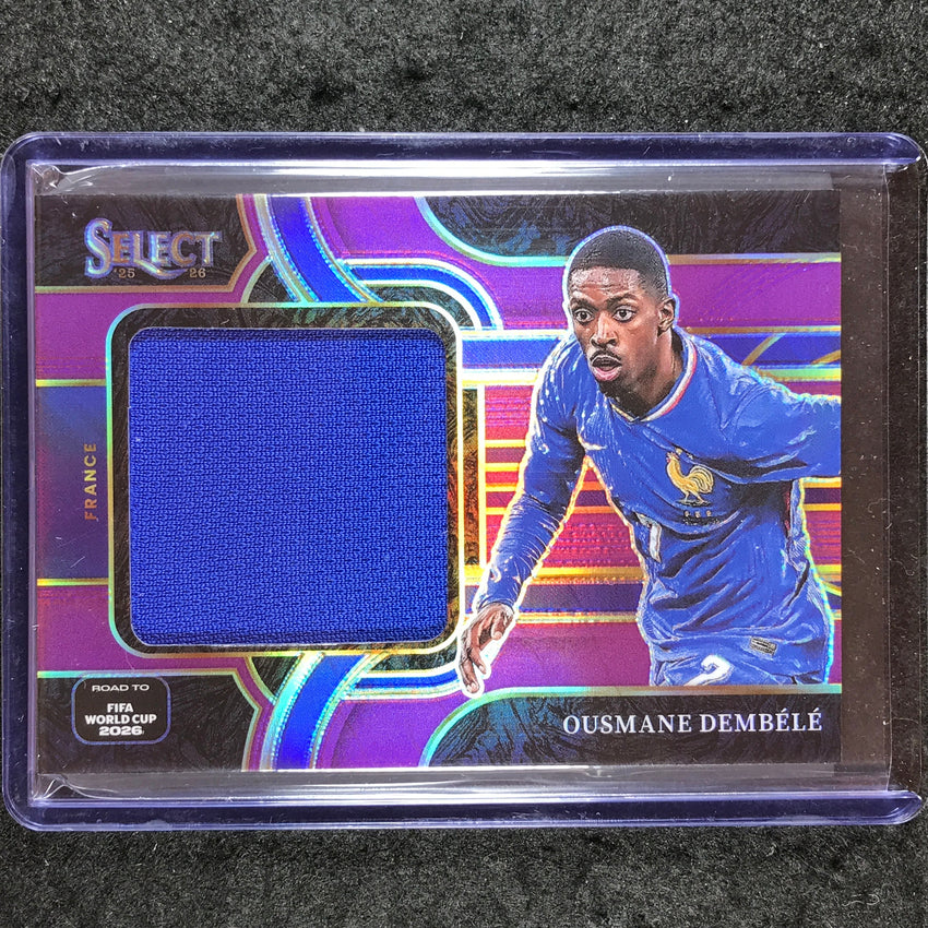 2025-26 Select Road to World Cup OUSMANE DEMBELE Jumbo Swatches Purple 31/99