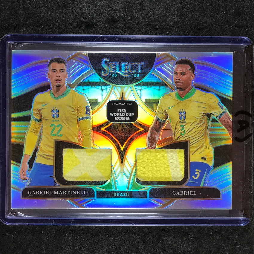 2025-26 Select Road to World Cup MARTINELLI GABRIEL Dual Swatches #DS-BRA (A)