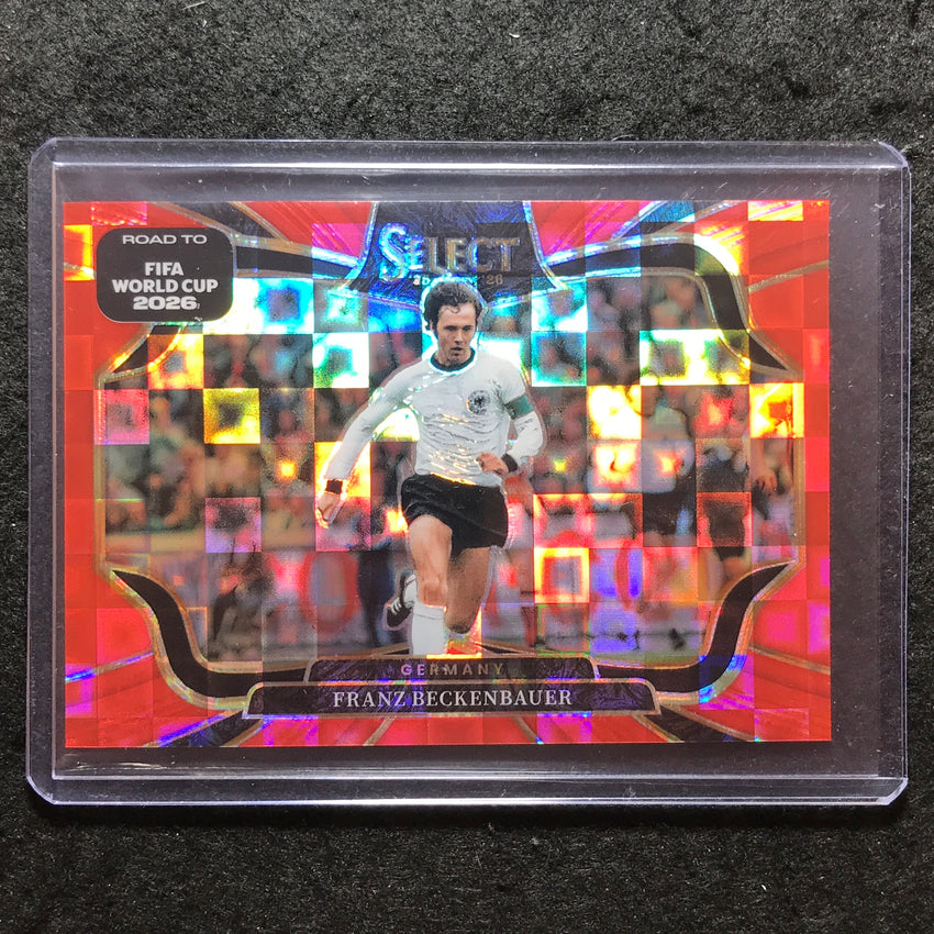2025-26 Select Road to World Cup FRANZ BECKENBAUER Field Level Red Pandora #249