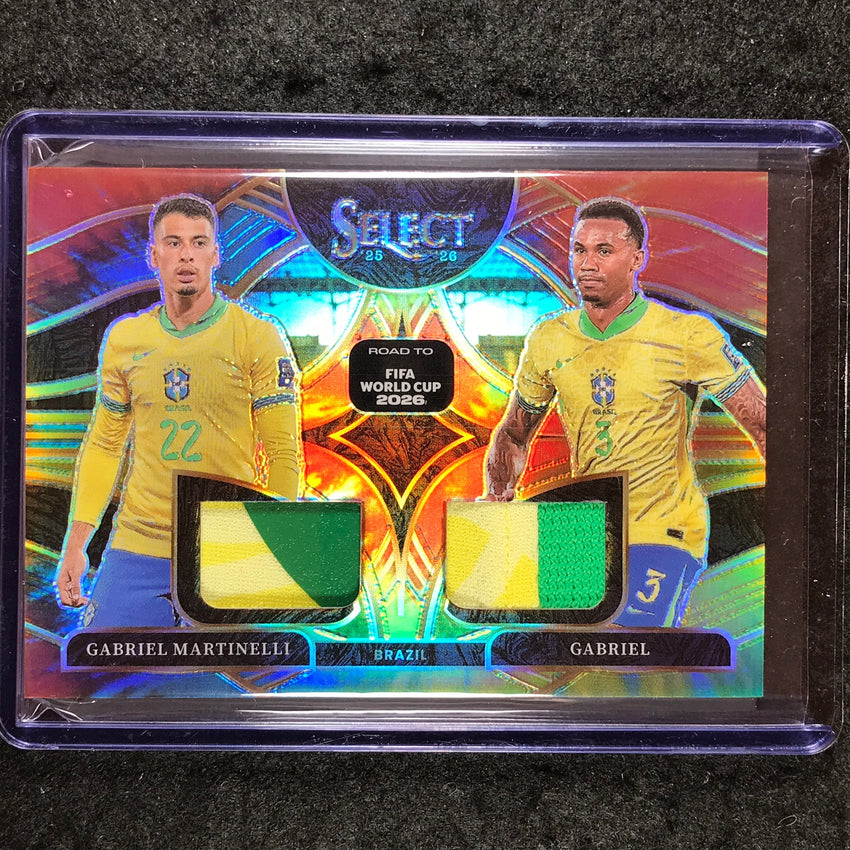 2025-26 Select Road to World Cup MARTINELLI GABRIEL Dual Patch Tie-Dye 12/25