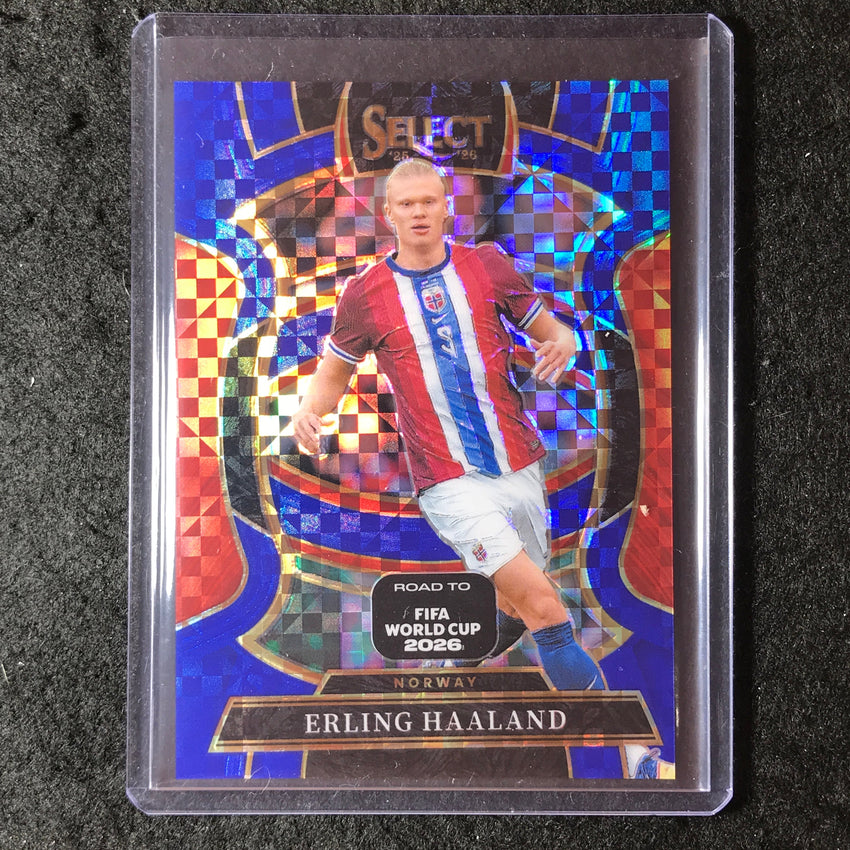 2025-26 Select Road to World Cup ERLING HAALAND Terrace Blue Checker #9
