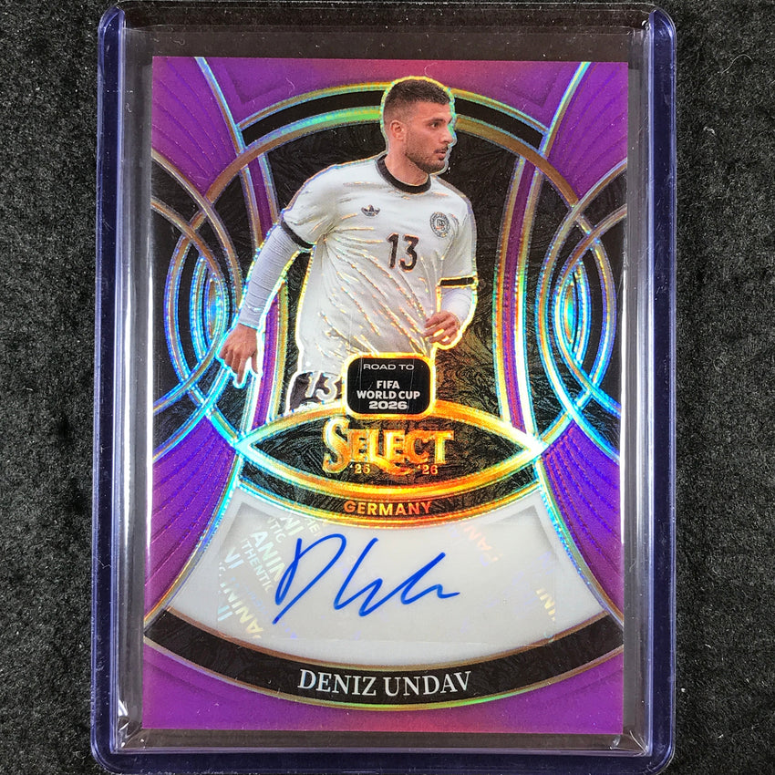 2025-26 Select Road to World Cup DENIZ UNDAV Signatures Auto Purple 23/49