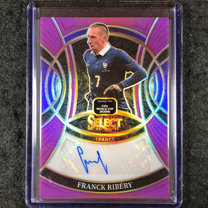 2025-26 Select Road to World Cup FRANCK RIBERY Signatures Auto Purple 62/99