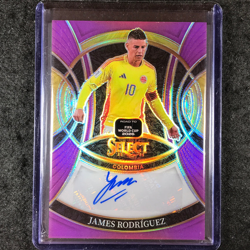 2025-26 Select Road to World Cup JAMES RODRIGUEZ Signatures Auto Purple 45/99