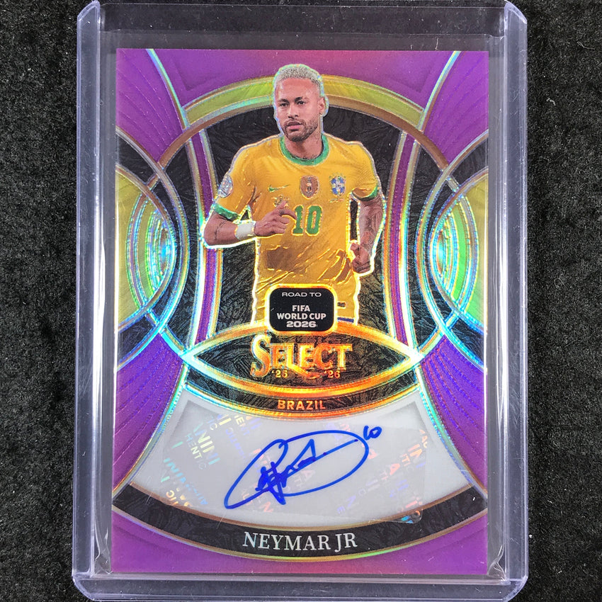2025-26 Select Road to World Cup NEYMAR JR Signatures Auto Purple 57/99