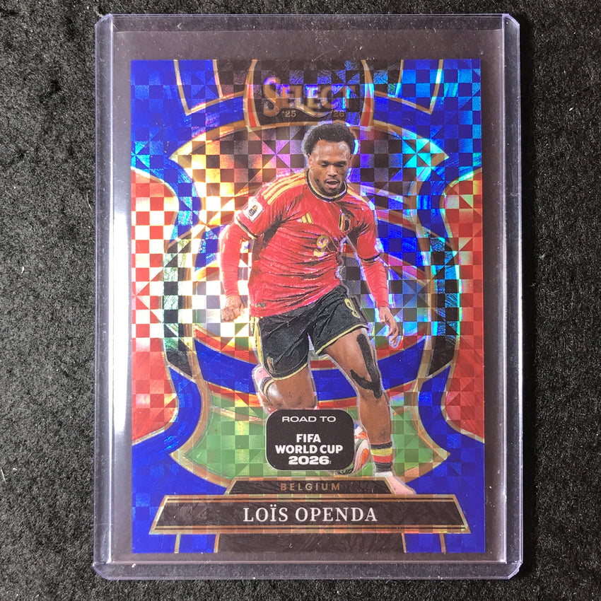 2025-26 Select Road to World Cup LOIS OPENDA Terrace Blue Checker #61