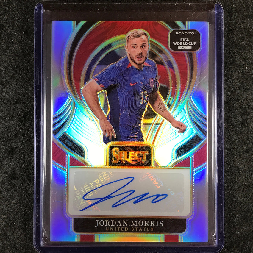 2025-26 Select Road to World Cup JORDAN MORRIS Select Signatures Auto #SE-JM