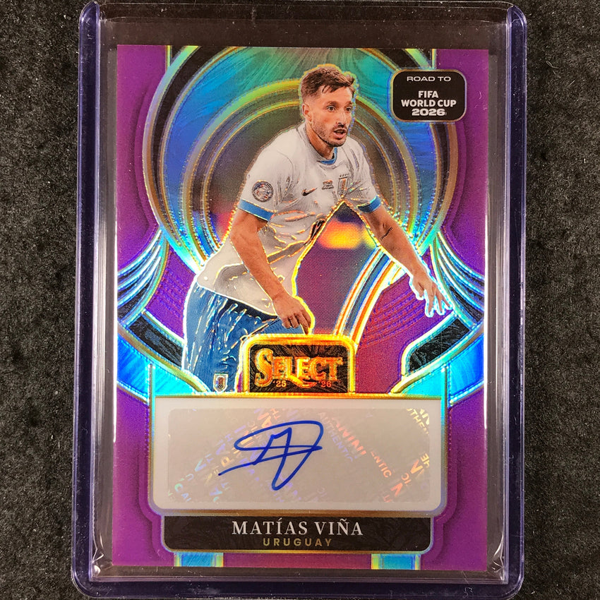 2025-26 Select Road to World Cup MATIAS VINA Select Signatures Auto Purple 51/99