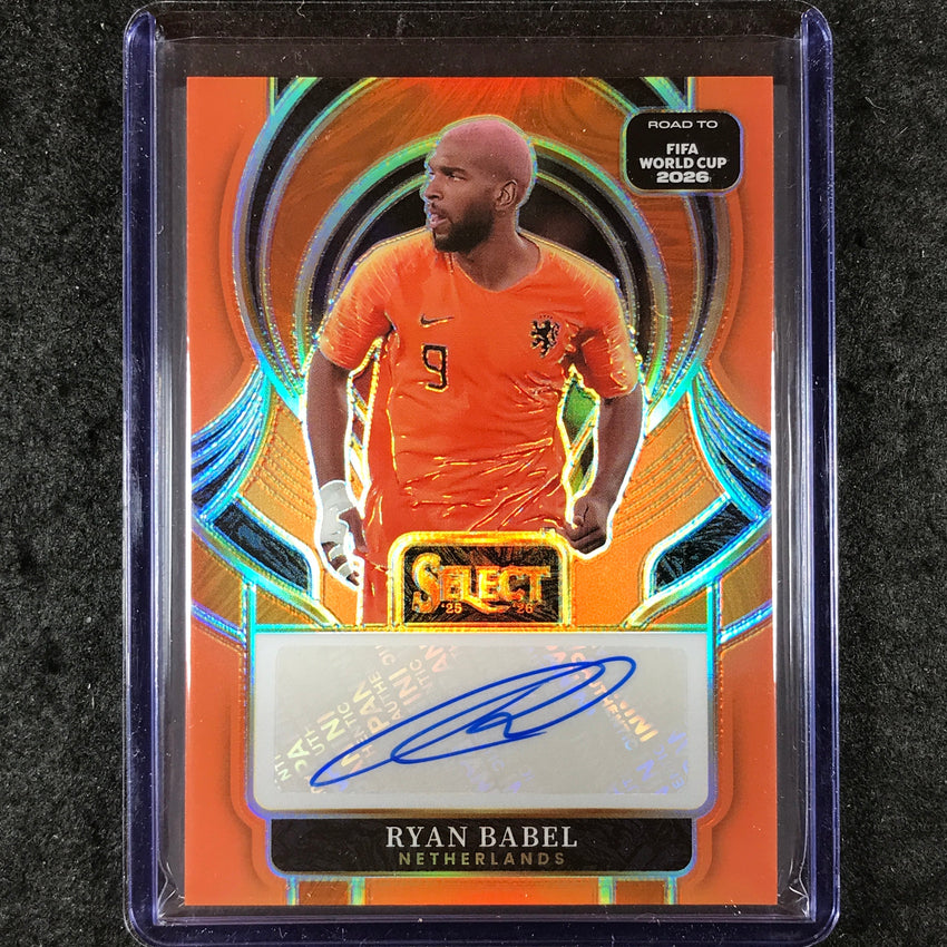 2025-26 Select Road to World Cup RYAN BABEL Select Signatures Auto Orange 42/49
