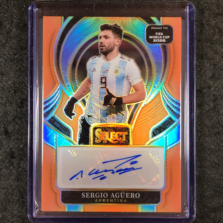 2025-26 Select Road to World Cup SERGIO AGUERO Select Signatures Auto 31/49