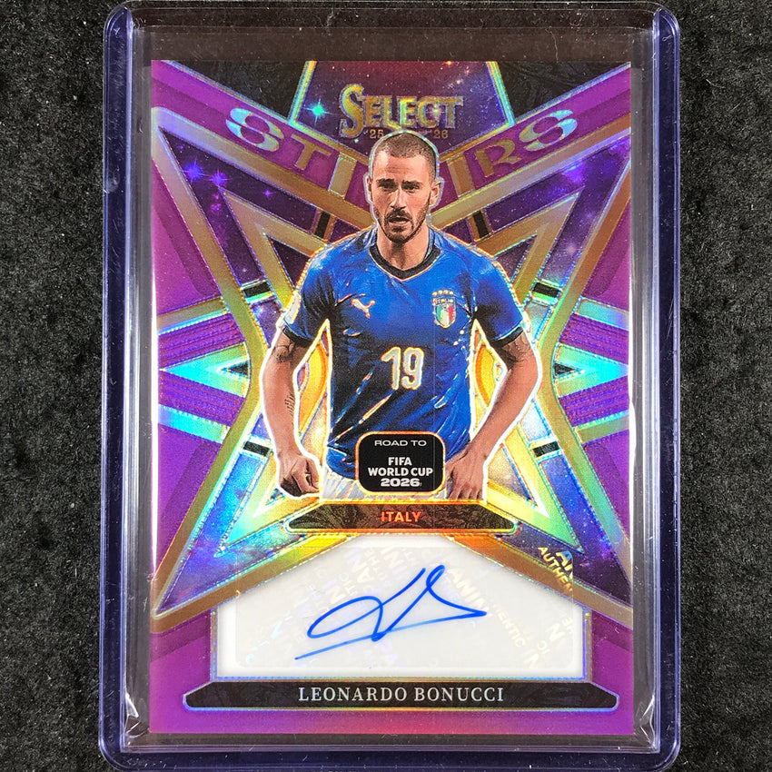 2025-26 Select Road to World Cup LEONARDO BONUCCI Stars Auto Purple 33/49