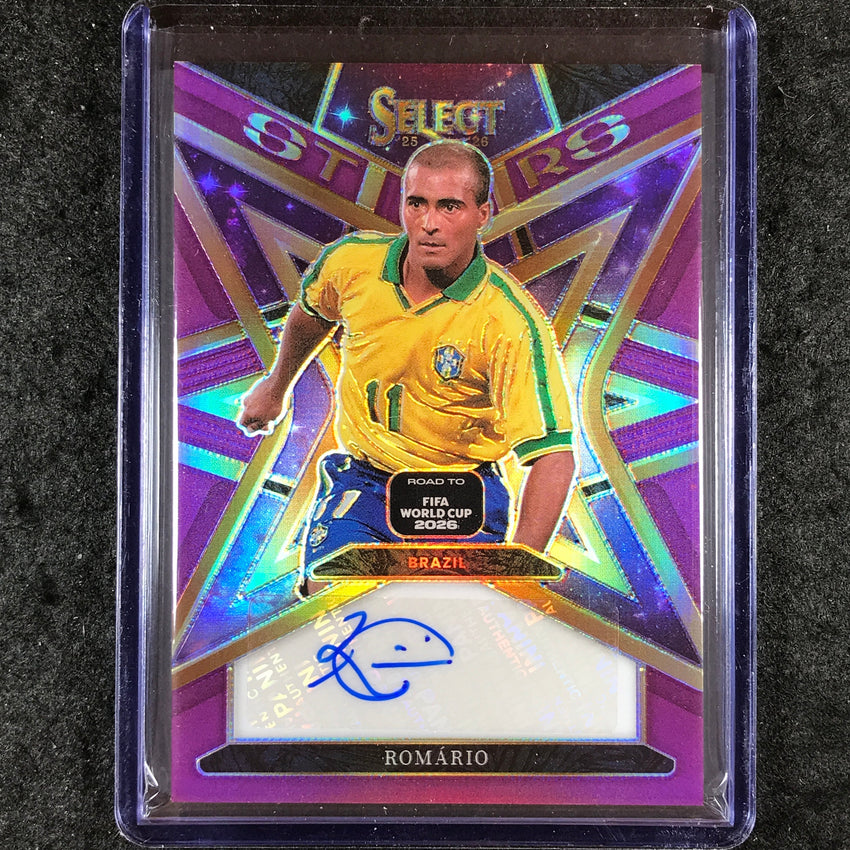 2025-26 Select Road to World Cup ROMARIO Stars Auto Purple 7/49