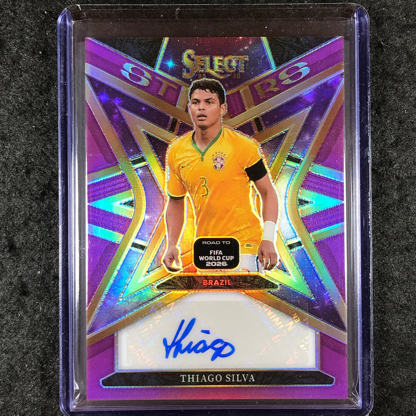 2025-26 Select Road to World Cup THIAGO SILVA Stars Auto Purple 17/49