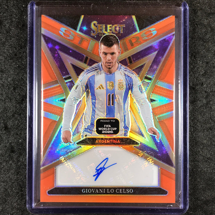 2025-26 Select Road to World Cup GIOVANI LO CELSO Stars Auto Orange 27/49