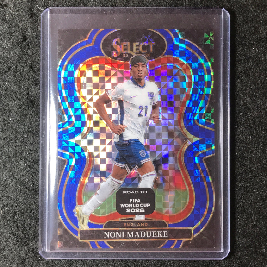 2025-26 Select Road to World Cup NONI MADUEKE Mezzanine Blue Checker #141