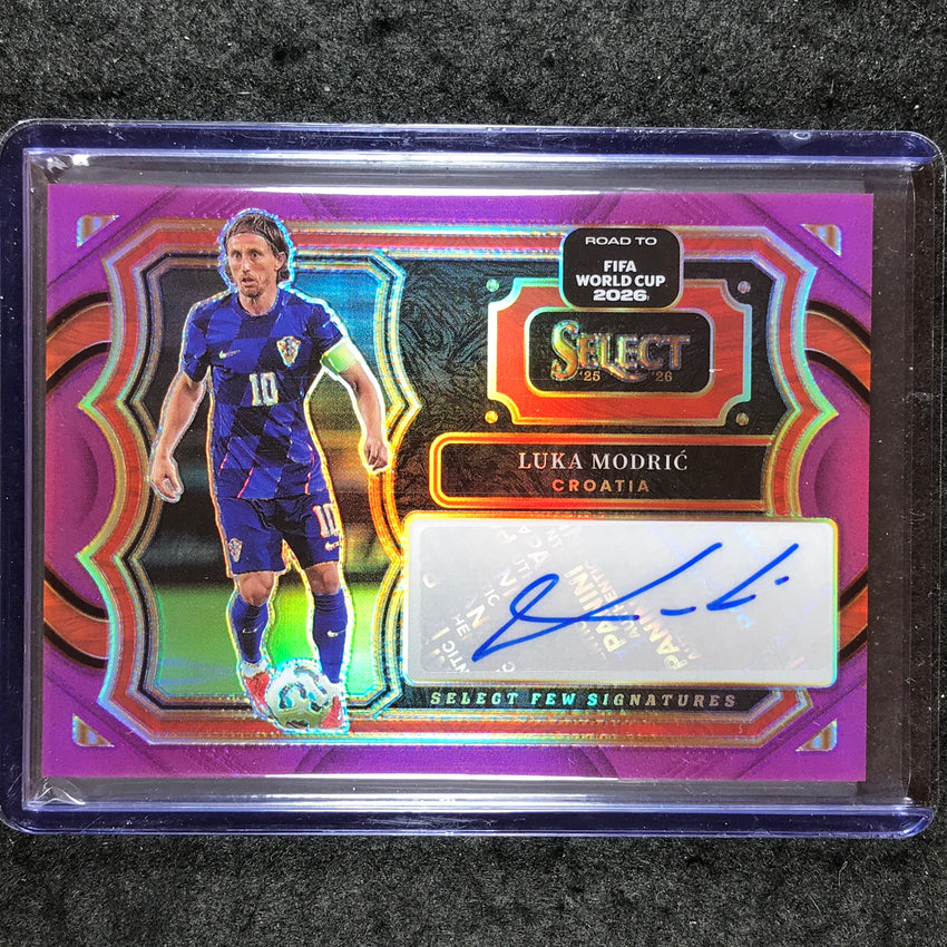 2025-26 Select Road to World Cup LUKA MODRIC Select Few Auto Purple 77/99