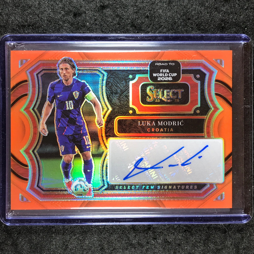 2025-26 Select Road to World Cup LUKA MODRIC Select Few Auto Orange 42/49