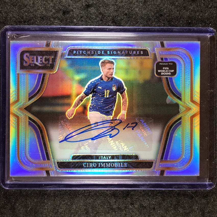 2025-26 Select Road to World Cup CIRO IMMOBILE Pitchside Signatures Auto #PS-CI