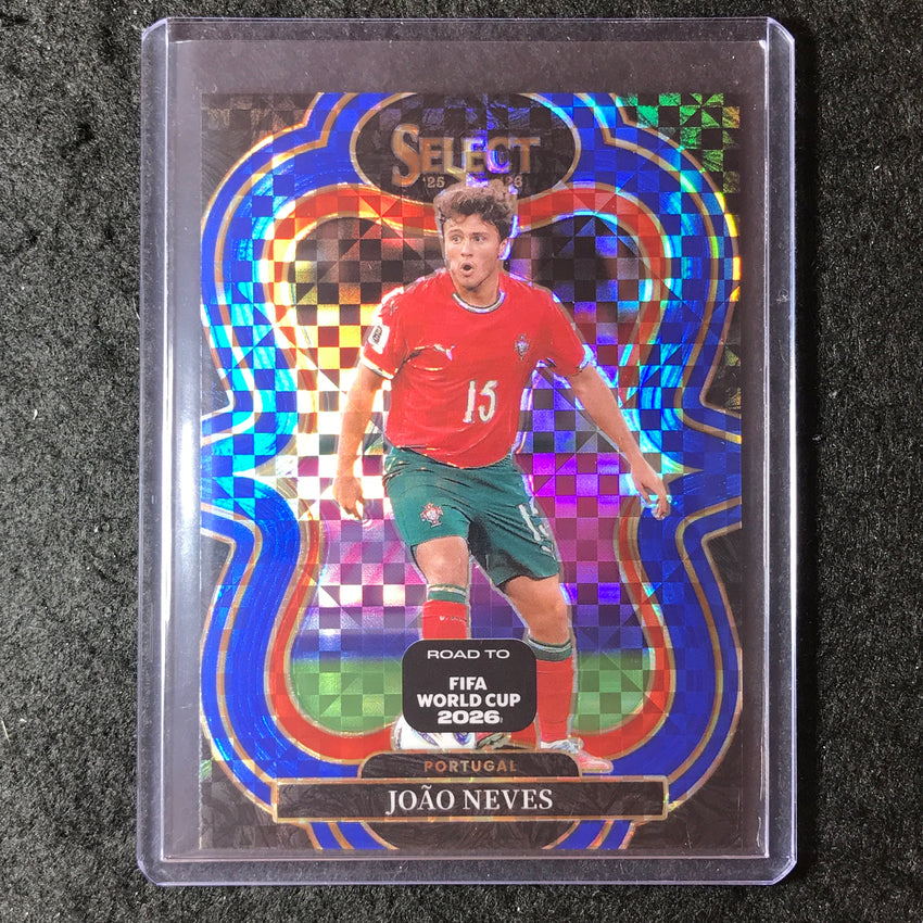 2025-26 Select Road to World Cup JOAO NEVES Mezzanine Blue Checker #151