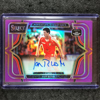 2025-26 Select Road to World Cup IAN RUSH Pitchside Signatures Purple 74/99
