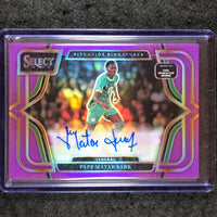 2025-26 Select Road to World Cup PAPE MATAR SARR Pitchside Auto Purple 8/49