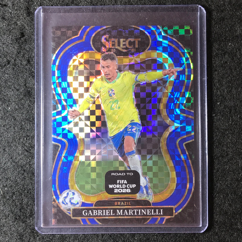 2025-26 Select Road to World Cup GABRIEL MARTINELLI Mezzanine Blue Checker #199
