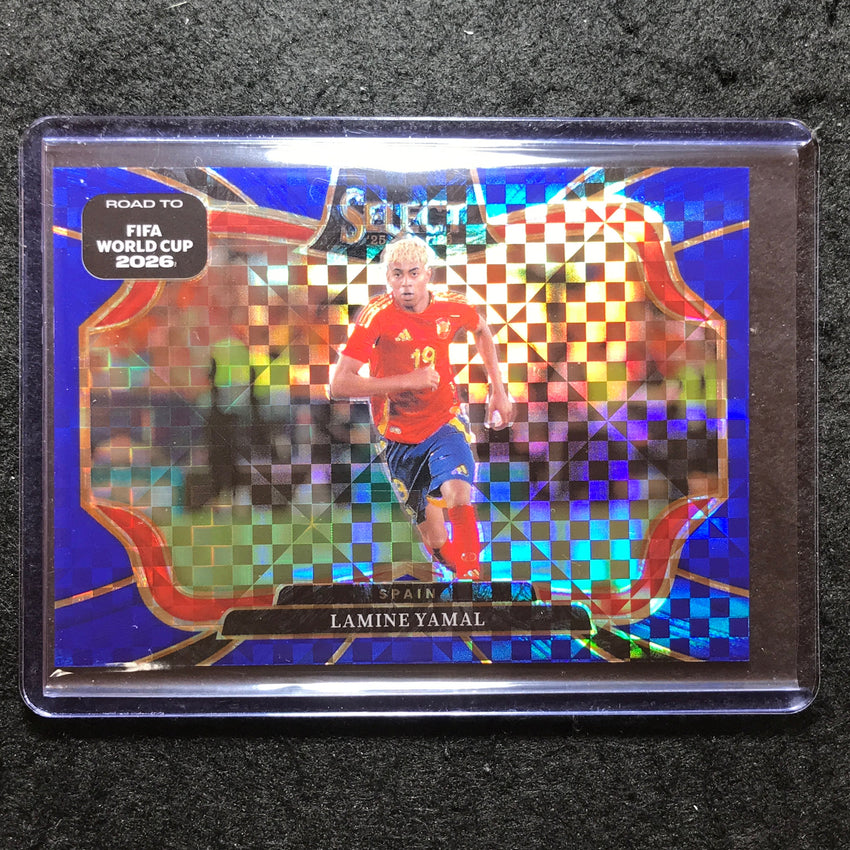 2025-26 Select Road to World Cup LAMINE YAMAL Field Level Blue Checker #220