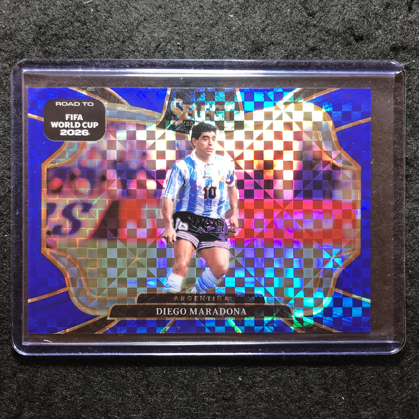2025-26 Select Road to World Cup DIEGO MARADONA Field Level Blue Checker #248