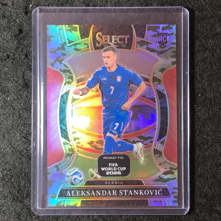 2025-26 Select Road to World Cup ALEKSANDAR STANKOVIC Rookie Terrace Camo 56/199